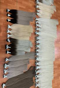 Extensions de cheveux crus Remy vierges vietnamiens teints en noir naturel en vrac Double cuticule alignée vague profonde lâche 100g de cheveux humains - Product Image 6