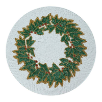 Napperon perlé fait main accessoire de broderie projet de perles cousues à la main ensemble de motifs de perles de rocaille d'Inde par glowin fashion