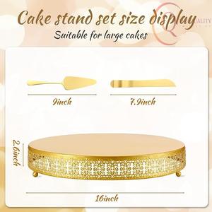 แม่พิมพ์เค้กโลหะหรูหรา ดีไซน์ทันสมัย เป็นมิตรกับสิ่งแวดล้อม สำหรับจัดแสดงขนมหวานอย่างสวยงามและตกแต่งบ้าน บรรจุภัณฑ์แบบถุง OPP - Product Image 2