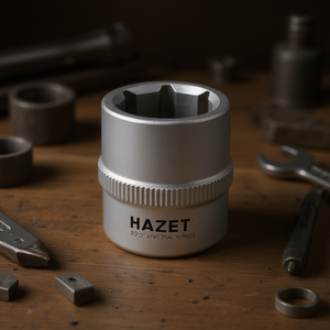 Hazet 1/2'' 6-Point Square <b>Socket</b> with Traction Profile and Knurling - Product Image 3