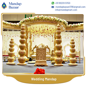 Mandap de Boda Tradicional India de Diseño Artístico Hermoso y Fácil de Instalar para Decoración de Eventos de Boda - Product Image 2