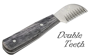 Ensemble de 5 couteaux de toilettage pour chiens de haute qualité, manche en bois, outils de coupe de fourrure, instrument vétérinaire pour animaux - Product Image 4