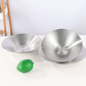 Bol coréen en acier inoxydable 304 <span class=keywords><strong>à</strong></span> paroi simple, rond, pour salade, pâtes, ramen, <span class=keywords><strong>fruits</strong></span> et nouilles, idéal pour restaurant et maison - Product Image 5