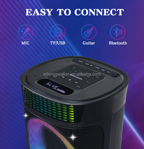 <span class=keywords><strong>Eden</strong></span> Nouveaux modèles de haut-parleurs Bluetooth sans fil Double haut-parleur portable Bluetooth de 6.5 pouces Partybox Speaker - Product Image 5
