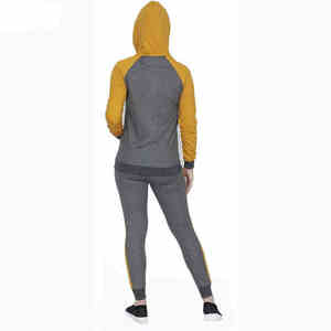 Nueva moda de mujer de algodón polar señoras chándales conjunto logotipo personalizado Slim Fit ropa de entrenamiento mujeres chándal - Product Image 3