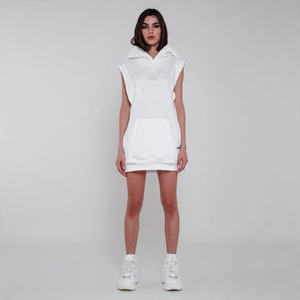 Cut Shoulder Muscle Fit Long Hood Singlet Tops Sleeveless Pullover Loose Fit Hoodie Women's <b>Gym</b> Fitness Long Hoodies <b>Ladies</b> - Product Image 1