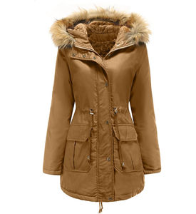 Dernière mode de veste parka pour femmes logo personnalisé haut du classement vente en gros nouveautés veste parka confortable et décontractée pour femmes - Product Image 1