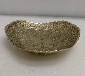 Luxury <b>Food</b> Serving Plate for Home Hotel and Restaurant Dinnerware Tabletop <b>Gold</b> <b>Color</b> High Quality Brass Serving Plate & Dishes - Product Image 3