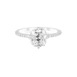 Anillo de Plata de Ley 925 con Circonita Cúbica Blanca en Corte Baguette, Chapado en Oro de 14K, para Mujer, Anillo Apilable para Boda, Compromiso, Joyería - Product Image 6