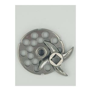 Set di 2 lame specchio Salvador 32 # tritacarne (acciaio inossidabile)-4mm - Product Image 2