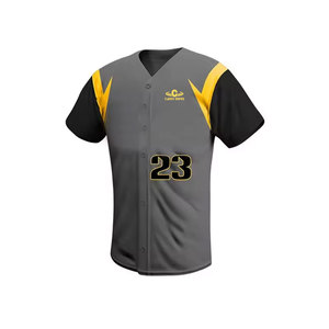 Uniformes de baseball sur mesure OEM respirants 100% polyester pour hommes - Prix de gros - Product Image 2