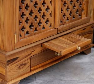 Vente en gros de meubles de haute qualité, modernes et luxueux, vintage et anciens, temple indien en bois massif sculpté, temple Pooja Mandir - Product Image 2