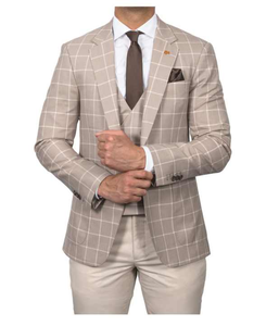 Esmoquin de 2 piezas para hombre, transpirable, impermeable, ajustado, traje de negocios sólido, chaqueta, pantalones, solapa con muescas, diseño de dos botones de talla grande - Product Image 5