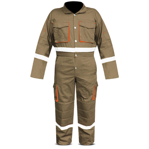 Combinaison réfléchissante de mécanicien combinaison en polycoton combinaison robuste ensemble travail utilitaire vêtements de travail combinaison vêtements de sécurité - Product Image 2