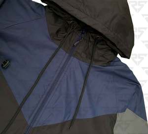 Survêtements coupe-vent en tissu froissé avec logo personnalisé taslan et nylon ensembles coupe-vent vestes et pantalons veste de football imperméable - Product Image 2