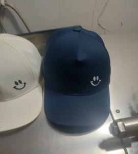 Unisex Sporty Adjustable Baseball Cap Smile Face 3D Embroidery 6 Panel Breathable <b>Waterproof</b> Casual Sports <b>Hat</b> for Summer Winter - Product Image 1