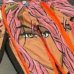 กางเกงวิ่งการปรับแต่งผ้าคุณภาพสูงพร้อมโลโก้และรูปแบบที่กำหนดเองเหมาะสำหรับการออกกำลังกายกีฬาและสตรีทแวร์ที่ทันสมัย - Product Image 2