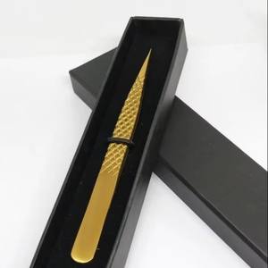 Pinzas Profesionales para Pestañas con Punta de Fibra de Diamante Antimagnéticas con Logotipo Personalizado, Marca Privada, Acero Inoxidable, Aislamiento para Pestañas - Product Image 6