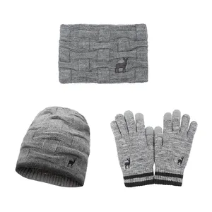 Hat Scarf Gloves Winter Set
