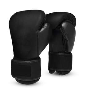 Gants de boxe en cuir véritable fabriqués au Pakistan, avec lacets, logo personnalisé, service OEM/ODM, personnalisables, respirants, évacuant l'humidité - Product Image 2