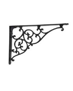 Supports d'étagère de porte en métal en fer forgé 10" - Product Image 5