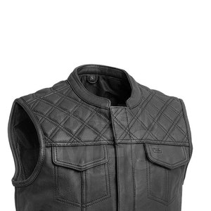 Chaleco de cuero de moda de alta calidad más vendido para adultos hecho de cuero genuino y tela de poliéster abrigo de invierno de nuevo estilo - Product Image 4