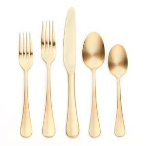 Couverts de restaurant de mariage polonais or rose couverts attrayants fourchette couteau et cuillère couverts en acier inoxydable - Product Image 4