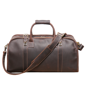 Bolsa de viaje de fin de semana marrón personalizada, prenda de lona ligera con bolsa para zapatos y ruedas giratorias, estilo deportivo para hombres y mujeres - Product Image 1