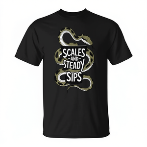<b>Snake</b> Lovers <b>Tank</b> Top T-Shirt Scales and Steady Sips Design for Promotions - Product Image 2