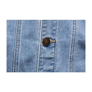 Chaqueta Vaquera de Mezclilla para Hombre de Alta Calidad, Nuevo Diseño, Reversible, Ecológica, Estilo Vintage, 100% Algodón, Dos Bolsillos, Detalle de Solapa Desgarrada - Product Image 6