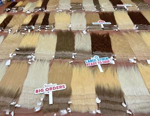 Notre meilleure vente cheveux vietnamiens naturel droit couleur claire dentelle fermeture frontale toutes tailles 100% humains pour les extensions de cheveux perruques - Product Image 1