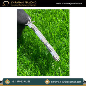 Joyería de lujo de alta calidad 24,77 TCW y 99,56 gramos joyería fina VVS1 DEF Color Iced Out B colgante de diamante de moissanita inicial - Product Image 3