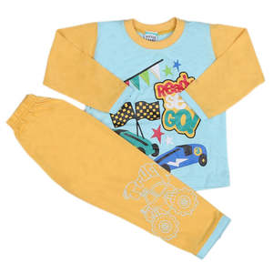 Costume 2 pièces à manches longues pour garçons - Bleu - Product Image 5