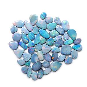 Cabochon d'opale de feu australienne naturelle Lot d'opale de 150 carats de forme ovale pierres précieuses en vrac pour la fabrication de bijoux - Product Image 3