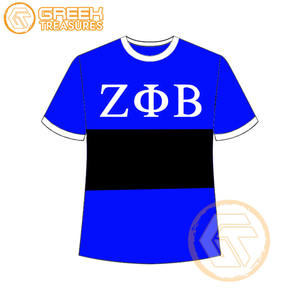 Venta al por mayor personalizada Zeta Phi Beta mujeres camiseta hermandad ropa algodón camisetas más finas mujeres fraternidad prendas - Product Image 4