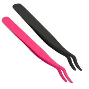 Pince à épiler applicateur de cils de bonne qualité marque privée avec emballage personnalisé en acier inoxydable pour une utilisation en beauté - Product Image 3