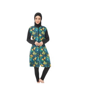 Comfortable Quick Dry Eco-Friendly Spandex/Nylon Long Sleeve Modest <b>Swimwear</b> <b>Muslim</b> Women Full Coverage Sporty Islamic Style - Product Image 3