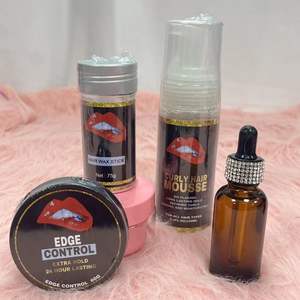 Dissolvant de colle pour dentelle avec logo personnalisé spray fondant pour dentelle huile de pousse des cheveux stylo de teinture pour cheveux kit de pose de perruque avec boîte d'emballage - Product Image 1