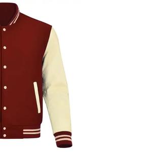 เสื้อแจ็กเก็ตผ้าวูลปักลายมีตัวอักษรขายส่งมีสไตล์ - Product Image 6