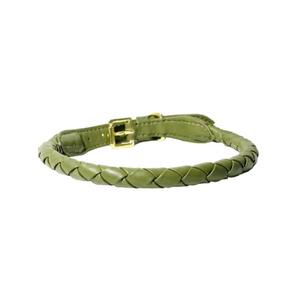 Collares de perro de cuero de diseñador trenzado de lujo personalizado nuevo diseño de la India para la venta de exportación - Product Image 1