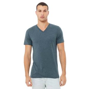 Camisetas unisex de mezcla de algodón y poliéster con costuras laterales grises Bella + Canvas - Product Image 6