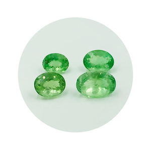 Exportateur indien de pierres précieuses en vrac 100 % naturelles en fluorite ovale facettée, non traitées, colorées, vente en gros - Product Image 5