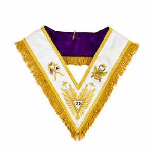 Vente en gros Colliers maçonniques à broder faits à la main Nouveau design Colliers maçonniques ajustables - Product Image 5