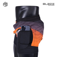 Shorts de combat hybrides MMA/BJJ/Jiu Jitsu pour hommes, conçus sur mesure, légers, taille élastique, tissu extensible 4 directions, séchage rapide, OEM numérique