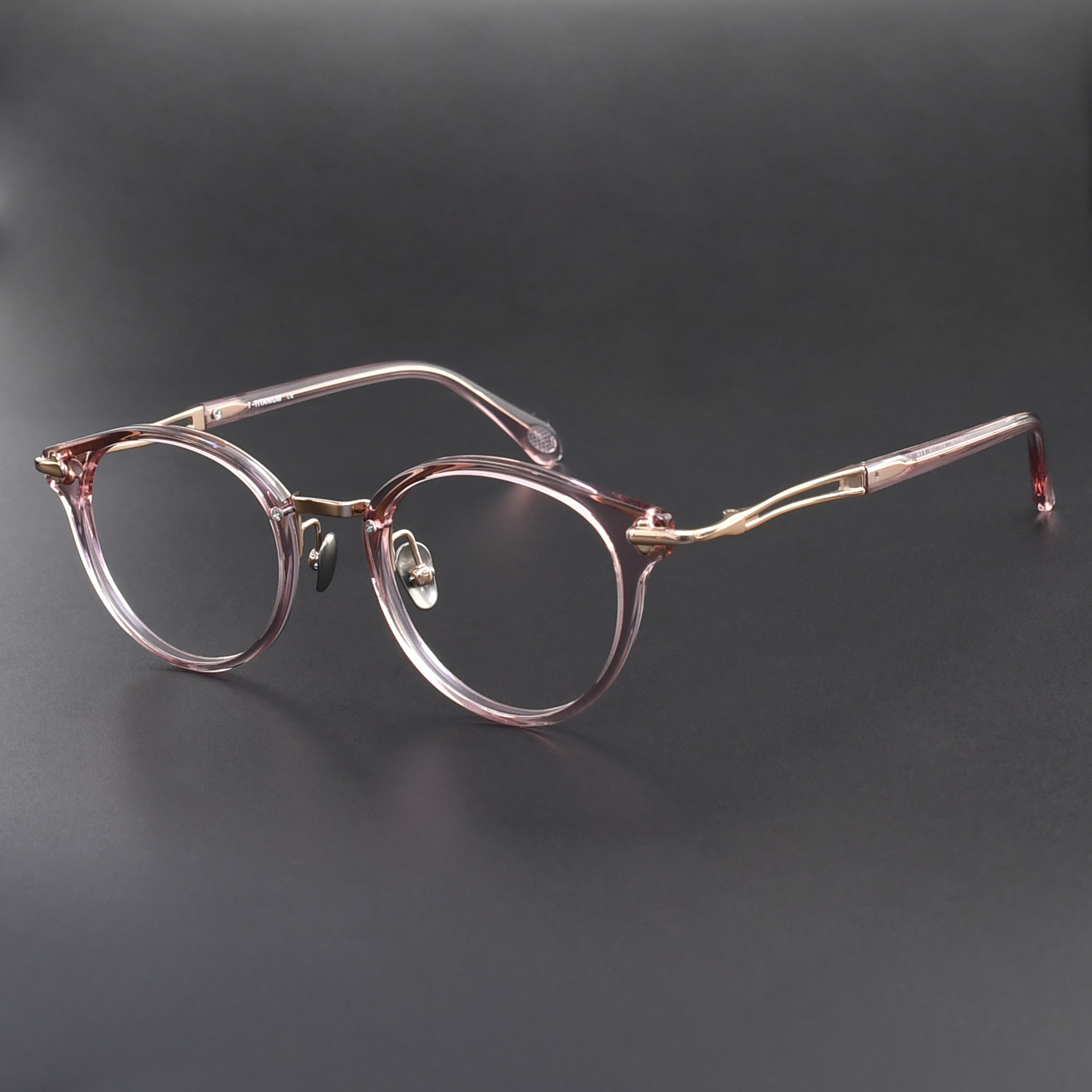 C4 Clear pink rose gold