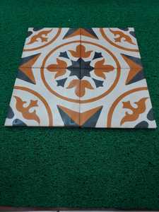 OEM ODM ACCENTS Green Yellow Orange Encaustic Cement Tile <b>Borders</b> Modern Pattern Interior Floor <b>Wall</b> 150x150mm 20mm Hotel Decor - Product Image 5