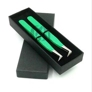 แหนบต่อขนตาเคลือบผงคุณภาพสูง วัสดุสแตนเลส รับทำโลโก้ตามสั่ง อุปกรณ์เสริมความงาม - Product Image 1