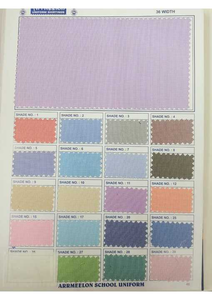 Tissu en denim lourd respirant de haute qualité, uniforme confortable, chemise-robe élégante pour filles et garçons, teinture unie, techniques de tissage - Product Image 3