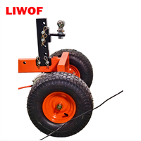 Chariot électrique LIWOF 12V pour remorque, capacité 3500 lb, alimenté par batterie 12Ah, pour remorques de camping-car, bateaux et utilitaires