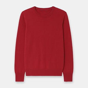 Pull-over à col en O pour hommes en cachemire et laine épais de haute qualité OEM respirant anti-rides grande taille tricoté pour l'hiver - Product Image 5